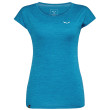 Maglietta da donna Salewa Puez Melange Dry W S/S Tee blu scuro OceanMelange