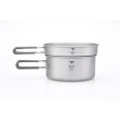 Set di stoviglie Keith Titanium Titanium Pot and Pan Cook Set 2-piece grigio