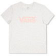 Maglietta da donna Vans Wm Drop V Ss Crew-B bianco White Heather