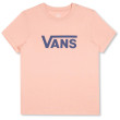 Maglietta da donna Vans Wm Drop V Ss Crew-B rosa Peach Beige