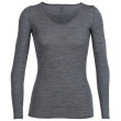 Maglietta da donna Icebreaker W Siren LS Sweetheart grigio GritstoneHthr