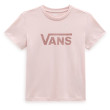 Maglietta da donna Vans Wm Drop V Ss Crew-B rosa/bianco SEPIA ROSE