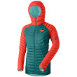 Giacca invernale da donna Dynafit Radical Dwn Rds W Hood Jkt verde/arancio hot coral/8060