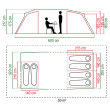 Tenda familiare Coleman MacKenzie 6 Blackout