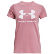 Maglietta da donna Under Armour W SPORTSTYLE LOGO SS rosa Pink Elixir / / White