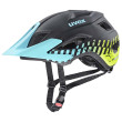 Casco da ciclismo Uvex Access nero/blu Black Aqua Lime Mat