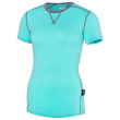 Maglietta da donna Zulu Merino 160 Short blu/grigio aqua/grey melange