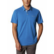 Maglietta da uomo Columbia Nelson Point Polo blu/bianco BrightIndigo