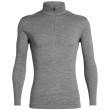 Maglietta da uomo Icebreaker Mens 260 Tech LS Half Zip grigio GritstoneHthr