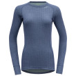 Maglietta sportiva da donna Devold Duo Active Woman Shirt LS blu Vintage