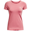 Maglietta sportiva da donna Under Armour HG Armour SS rosa chiaro PinkClay//MetallicSilver