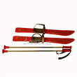 Sci per bambini Yate Dětské lyže 90 cm Carving set rosso