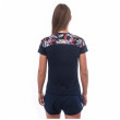 Maglietta sportiva da donna Sensor Coolmax Impress Deep Blue/Leaves