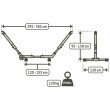Supporto per amaca La Siesta Mediterráneo do 120kg