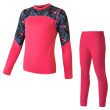 Set sportivo per bambini Sensor Merino Impress Set rosa Magenta/Floral