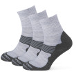 Calze Zulu Merino Men 3 pack grigio/nero