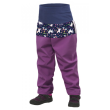 Pantaloni per bambini in pile Unuo Softshell vzor viola