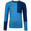 Maglietta sportiva da donna Ortovox W's 185 Rock'N'Wool Long Sleeve blu Skyblue