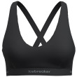 Reggiseno sportivo Icebreaker W Mer 125 Cool-Lite Sprite Racerback Bra nero Black