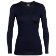 Maglietta da donna Icebreaker W's 200 Oasis LS Crewe blu scuro MidnightNavy