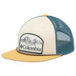 Berretto con visiera Columbia Flat Brim Snap Back bianco/blu Chalk, Metal, Heat Seeker