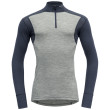 Maglietta da uomo Devold Hiking Half Zip Neck grigio GrayMelange/Night