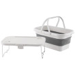 Cestino da picnic Easy Camp Cerf Picnic Basket & Table bianco/grigio