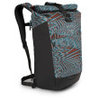 Zaino Osprey Transporter Roll Top nero/blu palm leaf glitch print