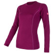 Maglietta sportiva da donna Sensor Merino Wool Active manica lunga viola Lilla