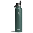 Thermos Hydro Flask Standard Flex Straw Cap 21 OZ verde scuro fir