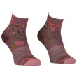 Calzini da donna Ortovox Alpine Light Quarter Socks W rosa/viola mountain rose