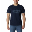 Maglietta da uomo Columbia M Rapid Ridge™ Graphic Tee blu scuro Collegiate Navy, Hex Script