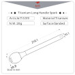 Cucchiaio Keith Titanium Long Handle Spork