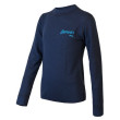 Maglietta sportiva per bambini Sensor Merino Df Logo blu scuro Deep Blue