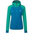 Felpa da donna Mountain Equipment W's Eclipse Hooded Jacket blu/verde Mykonos/Deep Green