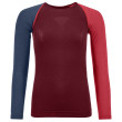 Maglietta da donna Ortovox 120 Comp Light Long Sleeve W rosso DarkBlood