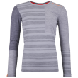 Maglietta sportiva da donna Ortovox 185 Rock'N'Wool Long Sleeve W grigio chiaro Grey Blend