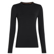 Maglietta da donna Icebreaker W Mer Core Heavyweight LS Crewe nero Black