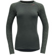 Maglietta sportiva da donna Devold Duo Active Woman Shirt LS verde scuro Woods