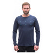 Maglietta funzionale da uomo Sensor Merino Blend Typo deep blue