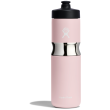 Borraccia Hydro Flask Wide Mouth Insulated Sport Bottle 20oz rosa chiaro trillium
