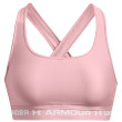 Reggiseno Under Armour Crossback Mid Bra rosa chiaro Prime Pink/Prime Pink/White