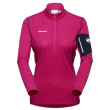 Felpa tecnica da donna Mammut Aenergy Light ML Half Zip Pull Women rosa pink/marine