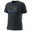 Maglietta funzionale da uomo Dynafit Transalper Graphic S/S Tee M blu scuro blueberry/5470