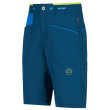 Pantaloncini da uomo La Sportiva Belay Short M blu scuro Storm Blue/Electric Blue