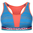 Reggiseno sportivo Ortovox 185 Rock'N'Wool Sport Top blu scuro Skyblue