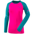 Maglietta da donna Dynafit Alpine Pro W L/S Tee rosa/blu Ocean Pink Glo