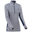 Maglietta sportiva da donna Kari Traa Rose Half Zip grigio/blu marin