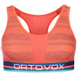 Reggiseno sportivo Ortovox 185 Rock'N'Wool Sport Top arancione Coral