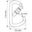 Moschettone Camp Steel D Pro Lock